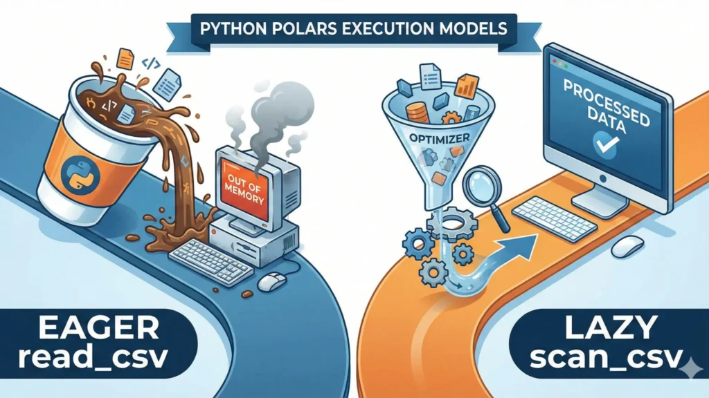 Python Polars read_csv vs scan_csv