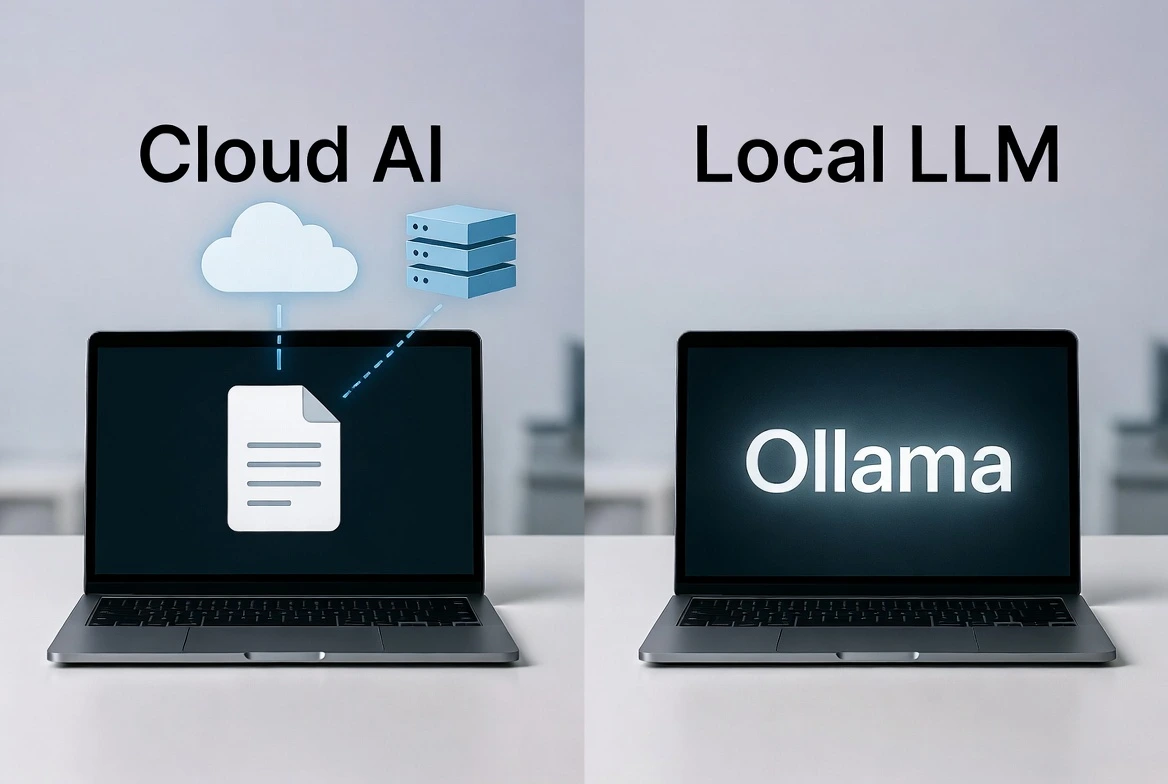 compare cloud ai vs local llm