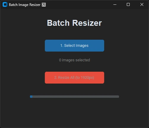 Batch Image Resizer App with Python