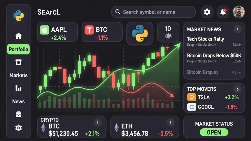 Stock Market Dashboard in Python