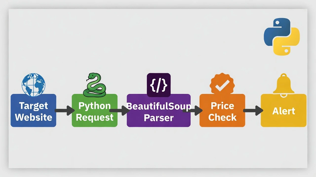 Flowcahrt Python Price Tracker Bot