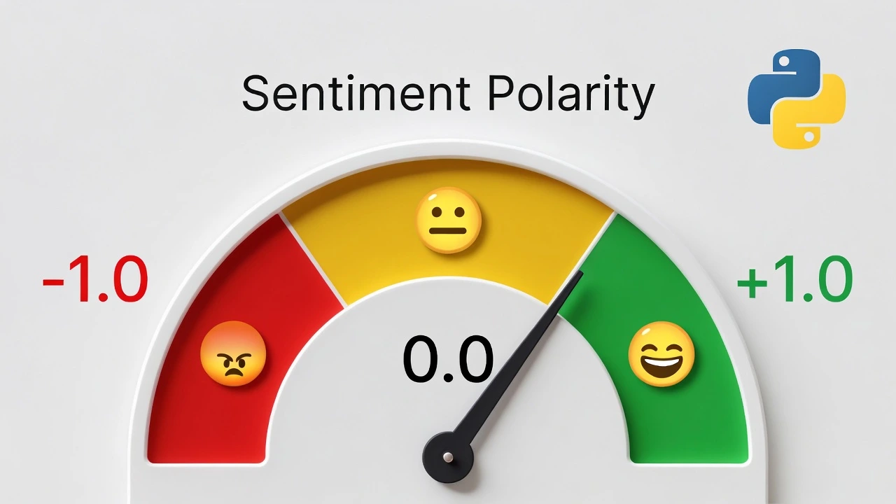 sentiment analyzer in Python using TextBlob