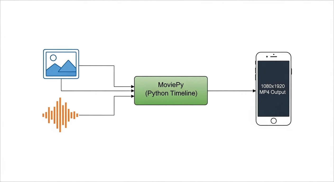 Diagram YouTube Shorts with Python & MoviePy