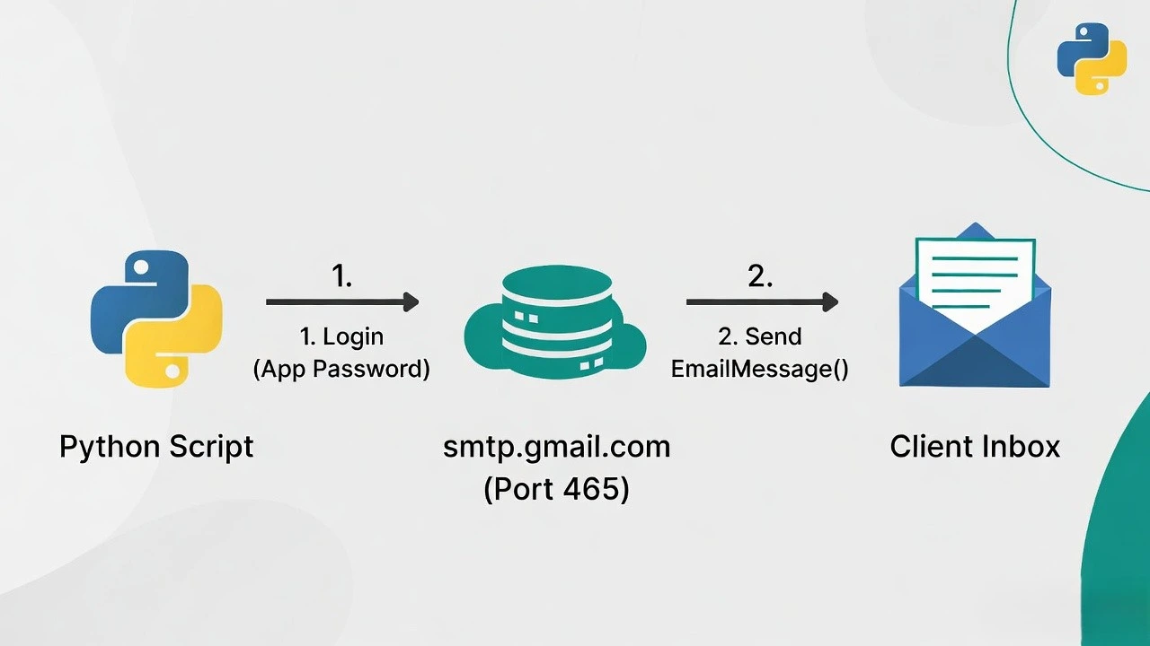 Python and SMTP Email Automation Flow